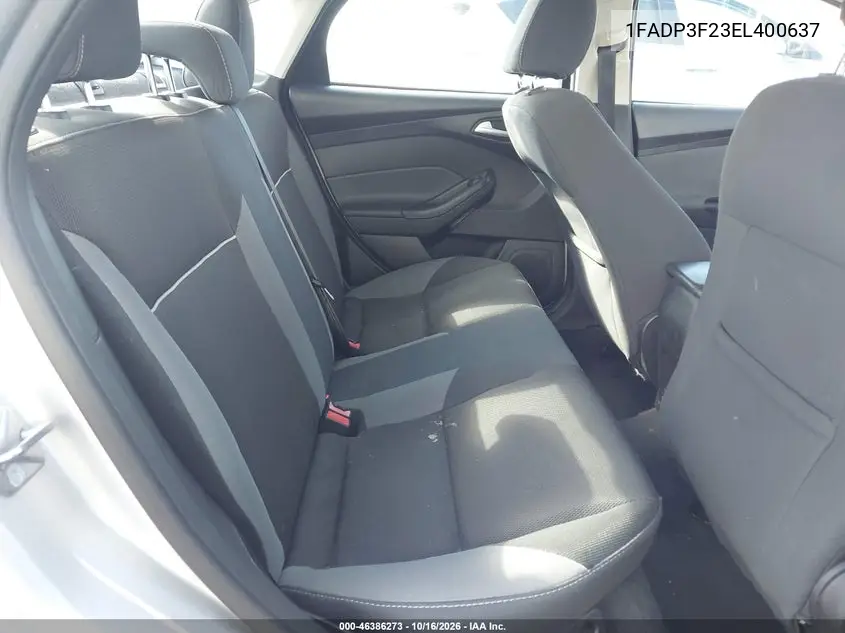 2014 FORD FOCUS VIN 1FADP3F23EL400637 — фото 8