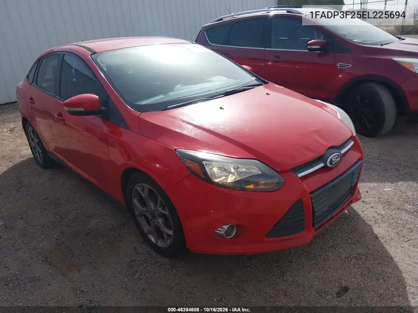 FORD FOCUS 2014, VIN 1FADP3F25EL225694