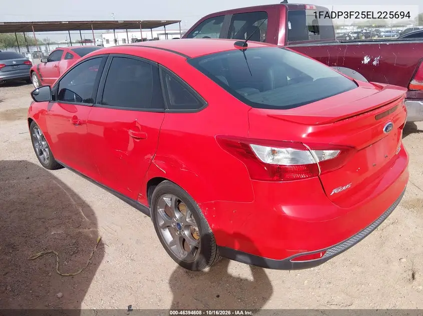 2014 FORD FOCUS VIN 1FADP3F25EL225694 — фото 3