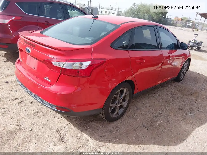 2014 FORD FOCUS VIN 1FADP3F25EL225694 — фото 4