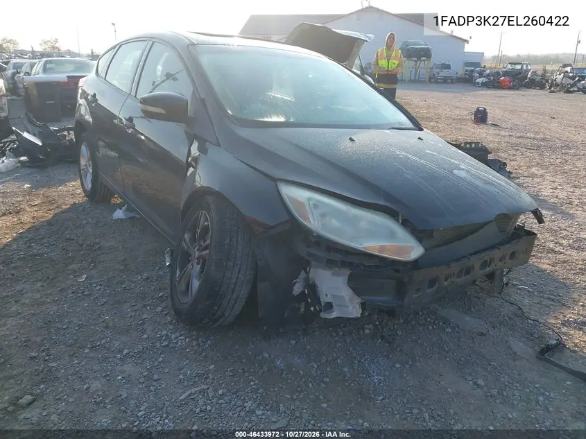 FORD FOCUS 2014, VIN 1FADP3K27EL260422