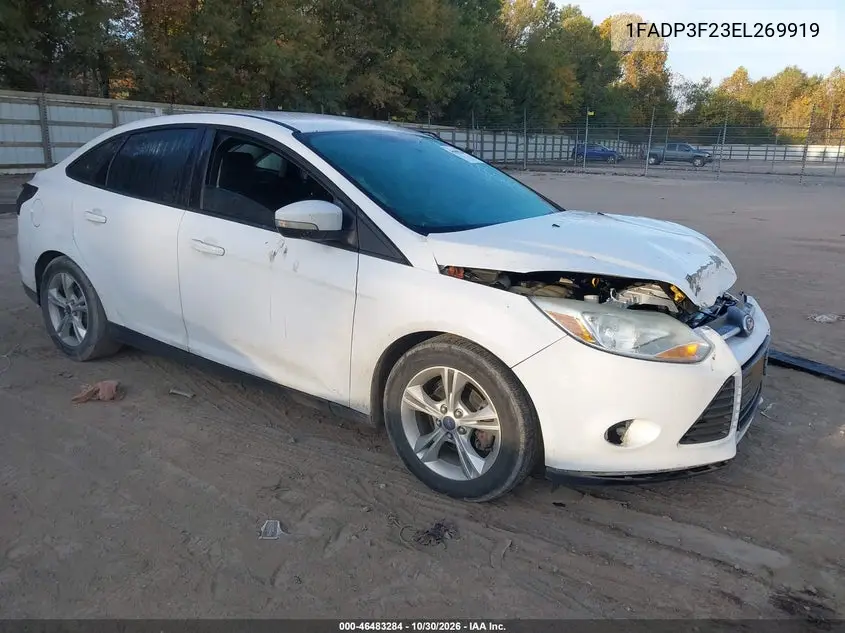 FORD FOCUS 2014, VIN 1FADP3F23EL269919