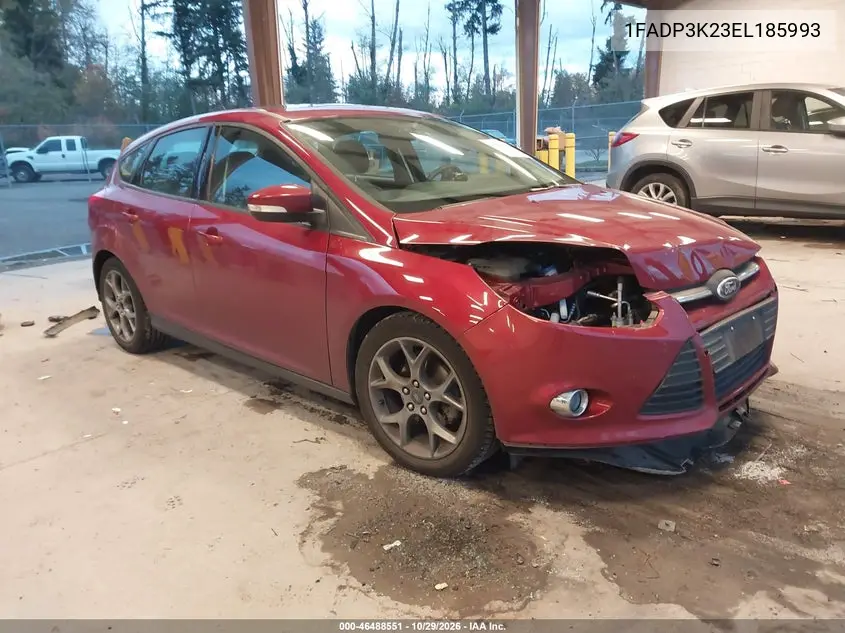 FORD FOCUS 2014, VIN 1FADP3K23EL185993