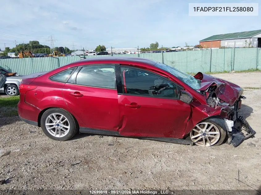 2015 FORD FOCUS VIN 1FADP3F21FL258080 — фото 14
