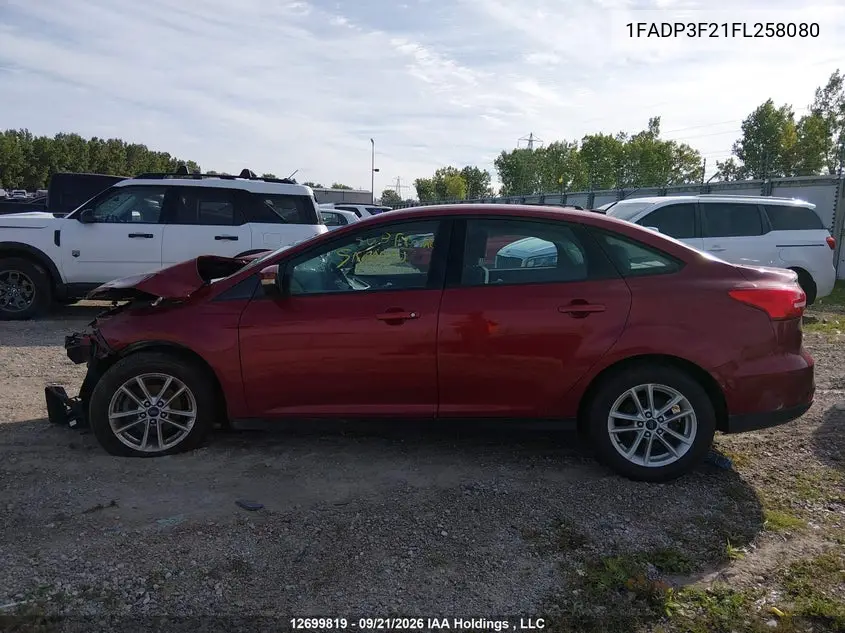 2015 FORD FOCUS VIN 1FADP3F21FL258080 — фото 15