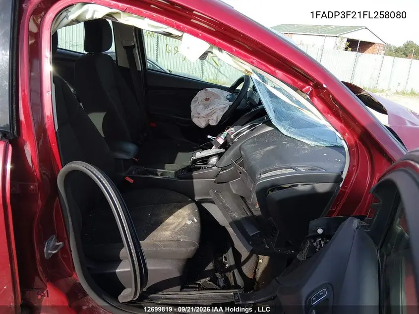 2015 FORD FOCUS VIN 1FADP3F21FL258080 — фото 5