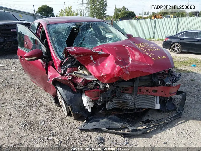2015 FORD FOCUS VIN 1FADP3F21FL258080 — фото 6