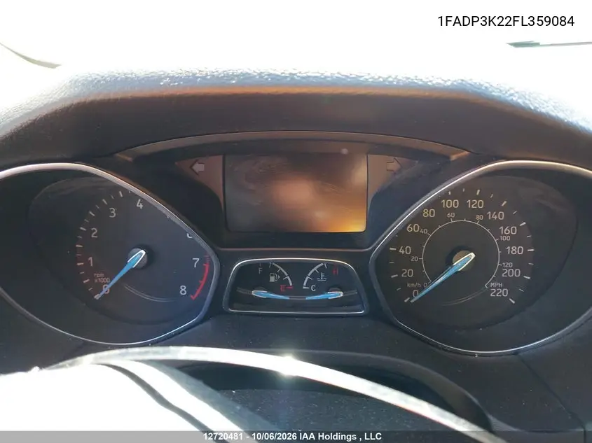 2015 FORD FOCUS VIN 1FADP3K22FL359084 — фото 7