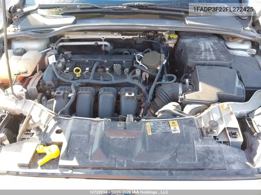 2015 FORD FOCUS VIN 1FADP3F22FL272425 — фото 10