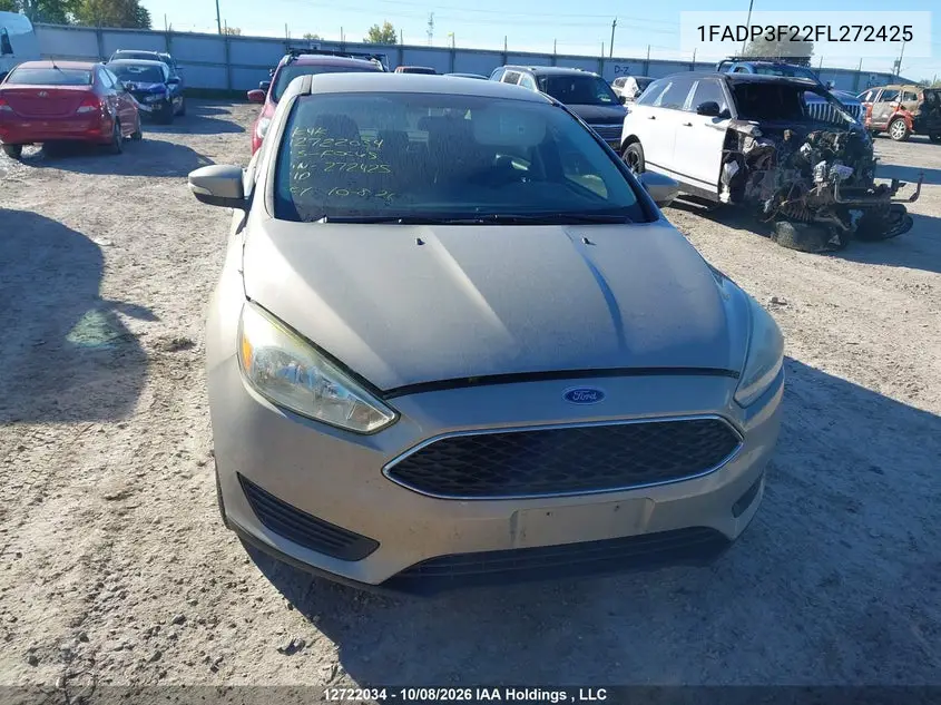 2015 FORD FOCUS VIN 1FADP3F22FL272425 — фото 12