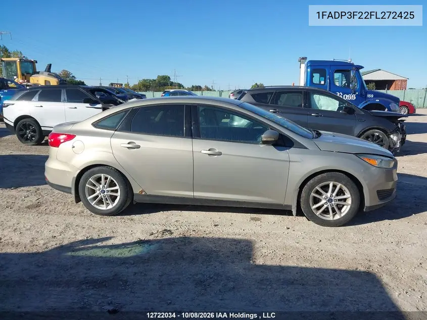2015 FORD FOCUS VIN 1FADP3F22FL272425 — фото 13