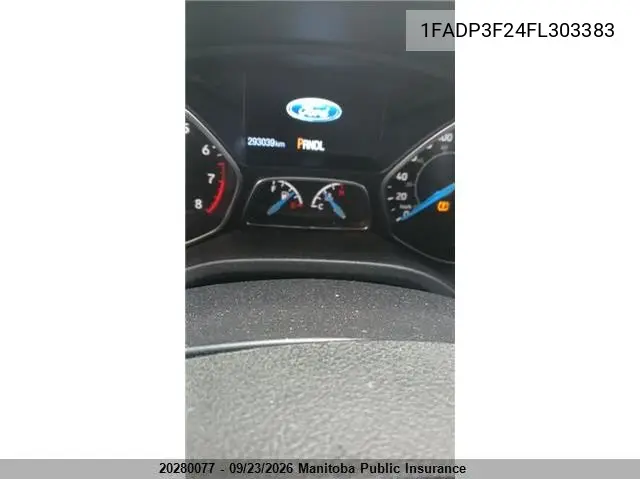 2015 FORD FOCUS VIN 1FADP3F24FL303383 — фото 3