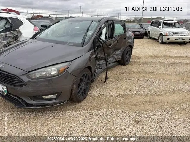 FORD FOCUS 2015, VIN 1FADP3F20FL331908