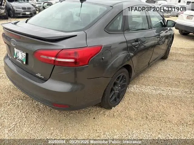 2015 FORD FOCUS VIN 1FADP3F20FL331908 — фото 3