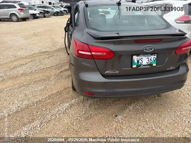 2015 FORD FOCUS VIN 1FADP3F20FL331908 — фото 4
