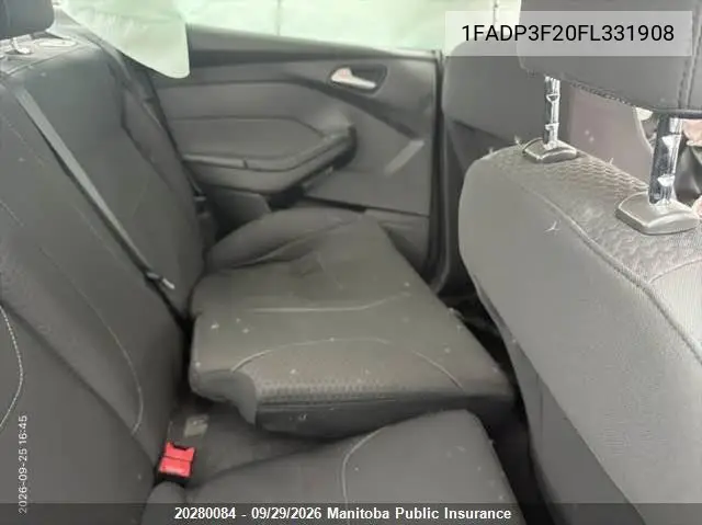 2015 FORD FOCUS VIN 1FADP3F20FL331908 — фото 8