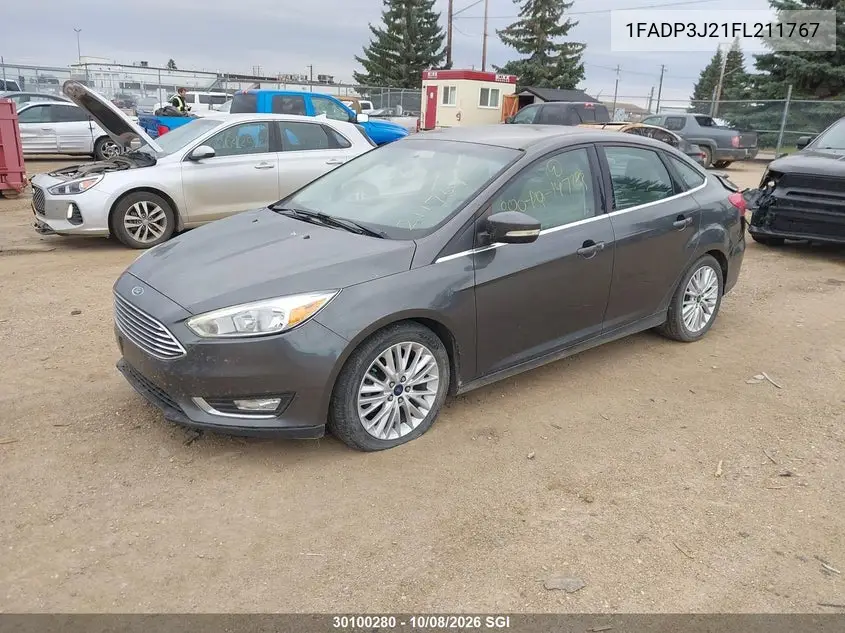 2015 FORD FOCUS VIN 1FADP3J21FL211767 — фото 2