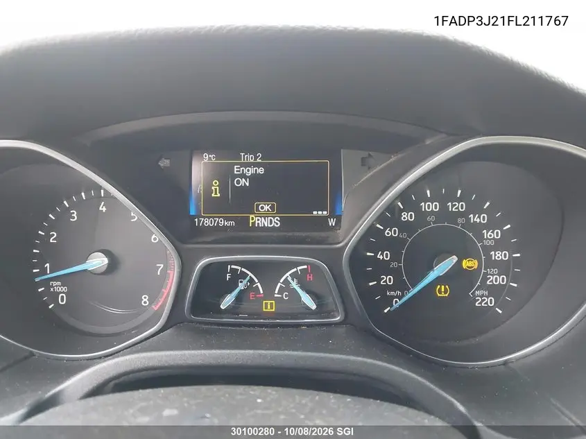 2015 FORD FOCUS VIN 1FADP3J21FL211767 — фото 7