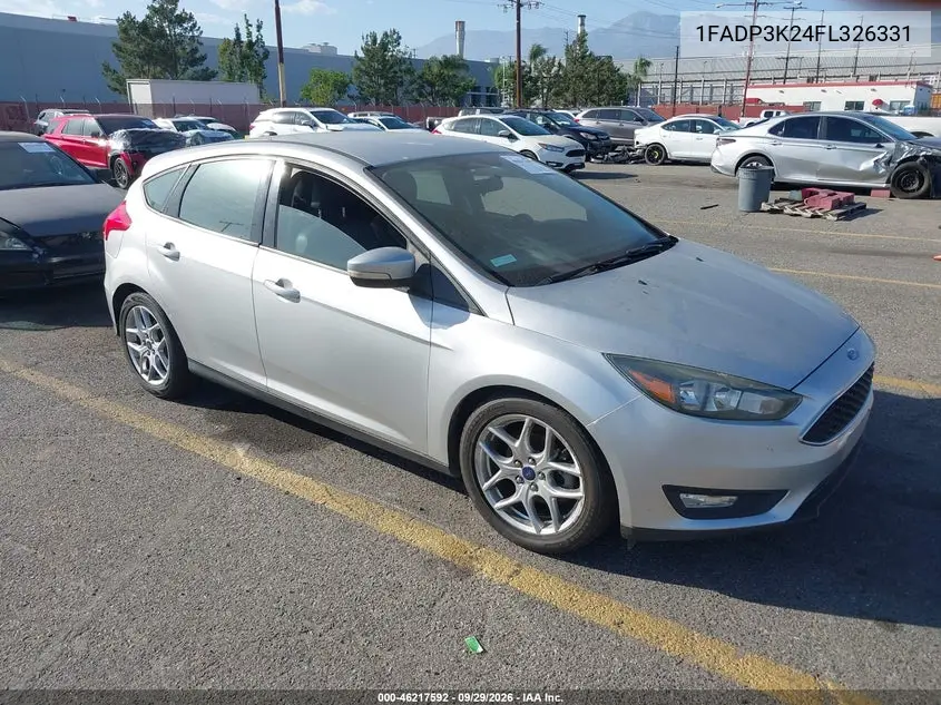 FORD FOCUS 2015, VIN 1FADP3K24FL326331