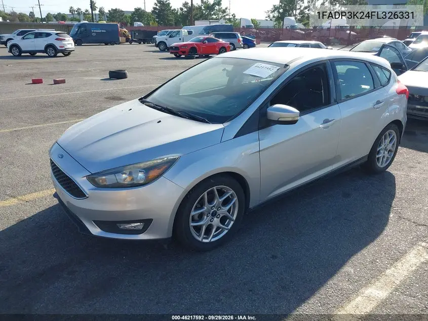 2015 FORD FOCUS VIN 1FADP3K24FL326331 — фото 2