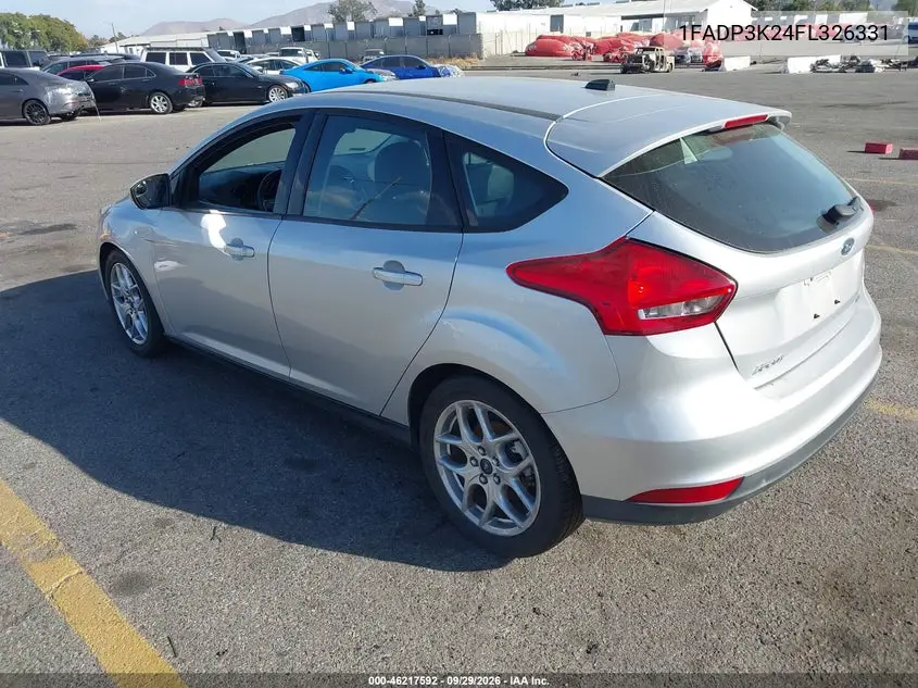 2015 FORD FOCUS VIN 1FADP3K24FL326331 — фото 3