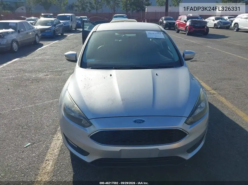 2015 FORD FOCUS VIN 1FADP3K24FL326331 — фото 6