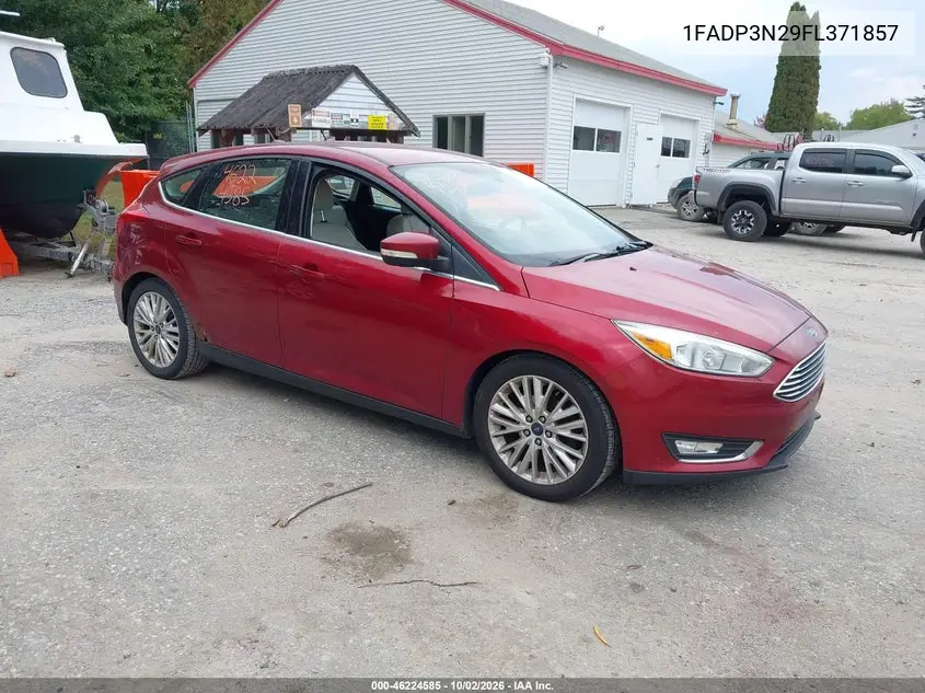 FORD FOCUS 2015, VIN 1FADP3N29FL371857