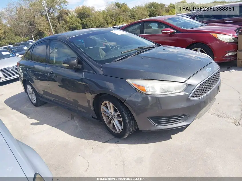 FORD FOCUS 2015, VIN 1FADP3F28FL338881