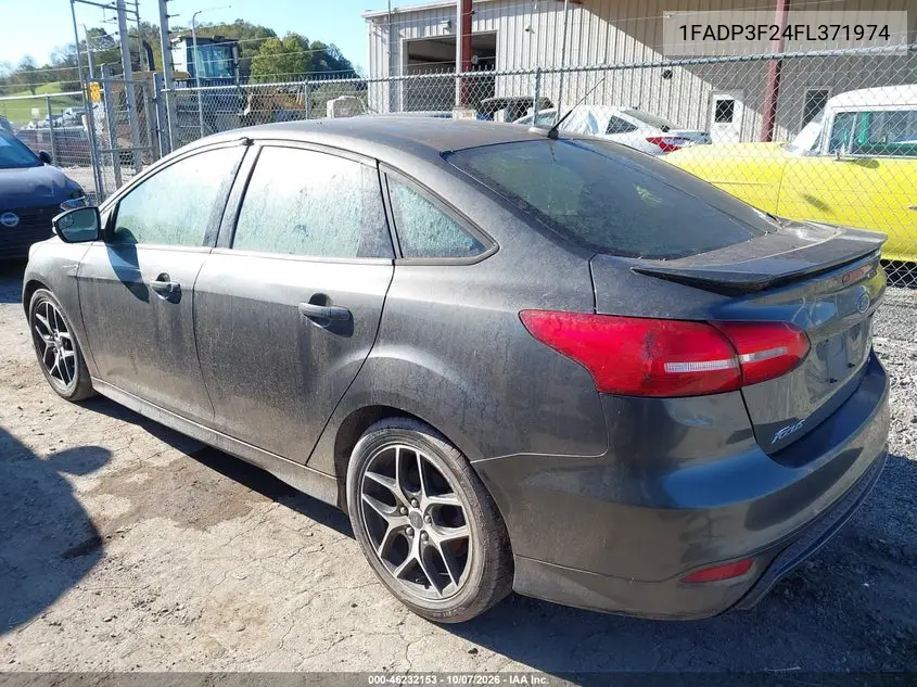 2015 FORD FOCUS VIN 1FADP3F24FL371974 — фото 3