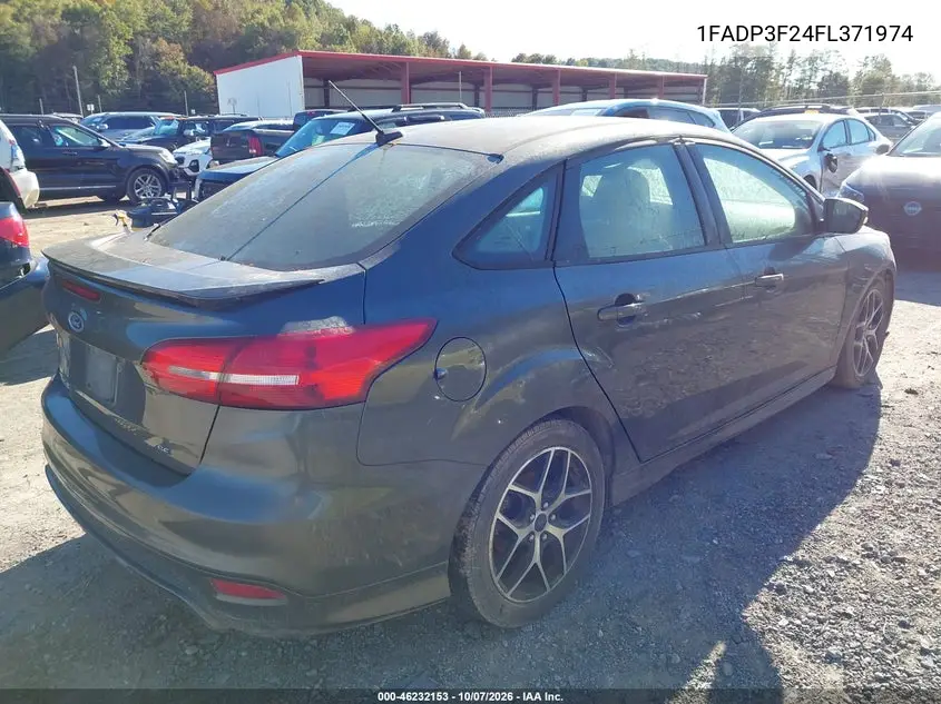 2015 FORD FOCUS VIN 1FADP3F24FL371974 — фото 4