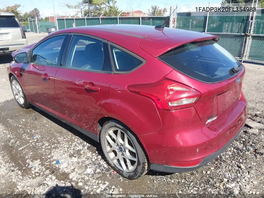 2015 FORD FOCUS VIN 1FADP3K20FL354983 — фото 3