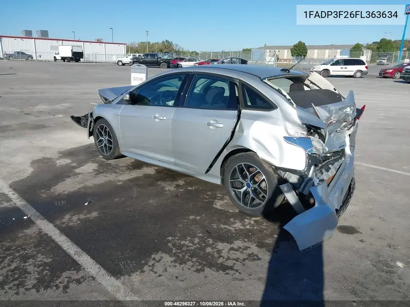 2015 FORD FOCUS VIN 1FADP3F26FL363634 — фото 3