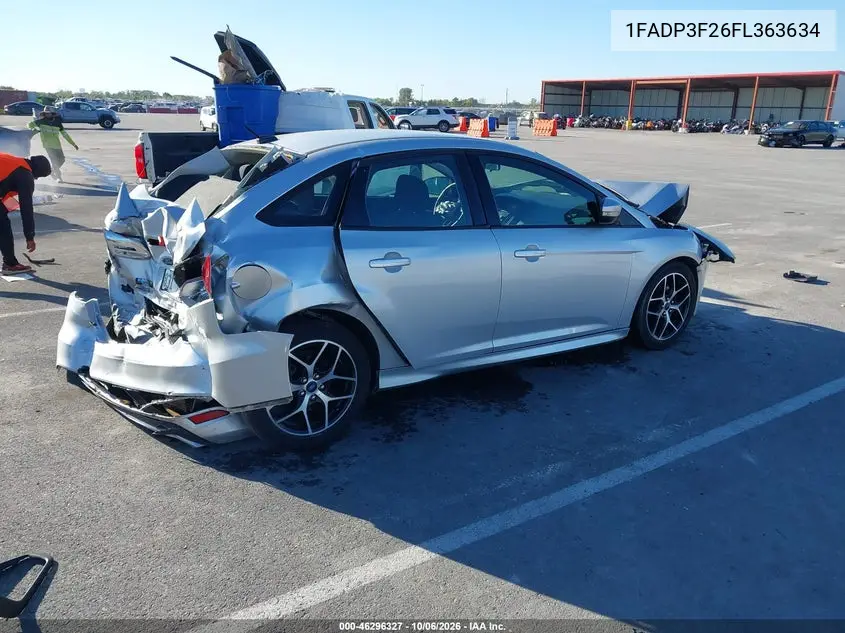 2015 FORD FOCUS VIN 1FADP3F26FL363634 — фото 4