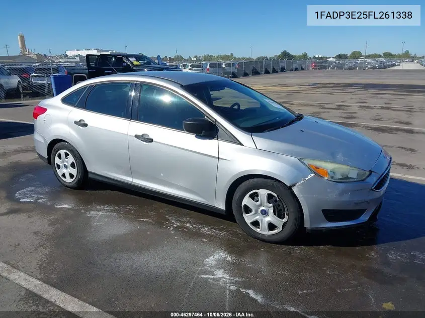 FORD FOCUS 2015, VIN 1FADP3E25FL261338