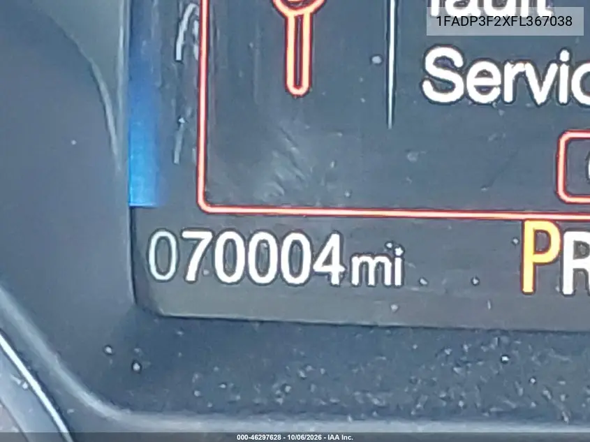 2015 FORD FOCUS VIN 1FADP3F2XFL367038 — фото 16