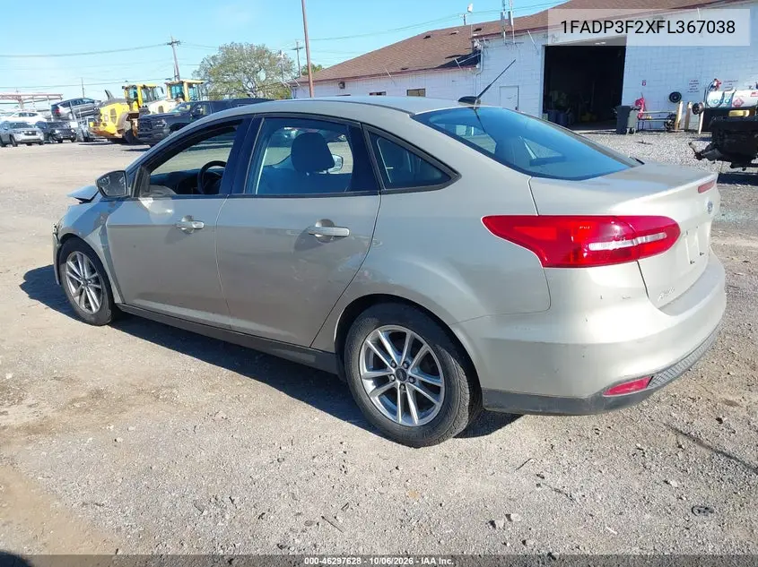 2015 FORD FOCUS VIN 1FADP3F2XFL367038 — фото 3