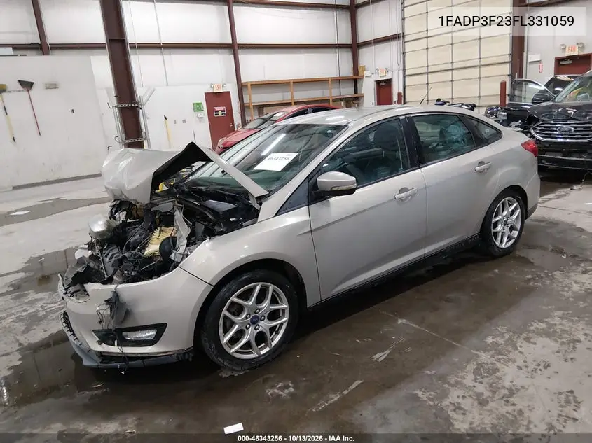 2015 FORD FOCUS VIN 1FADP3F23FL331059 — фото 2