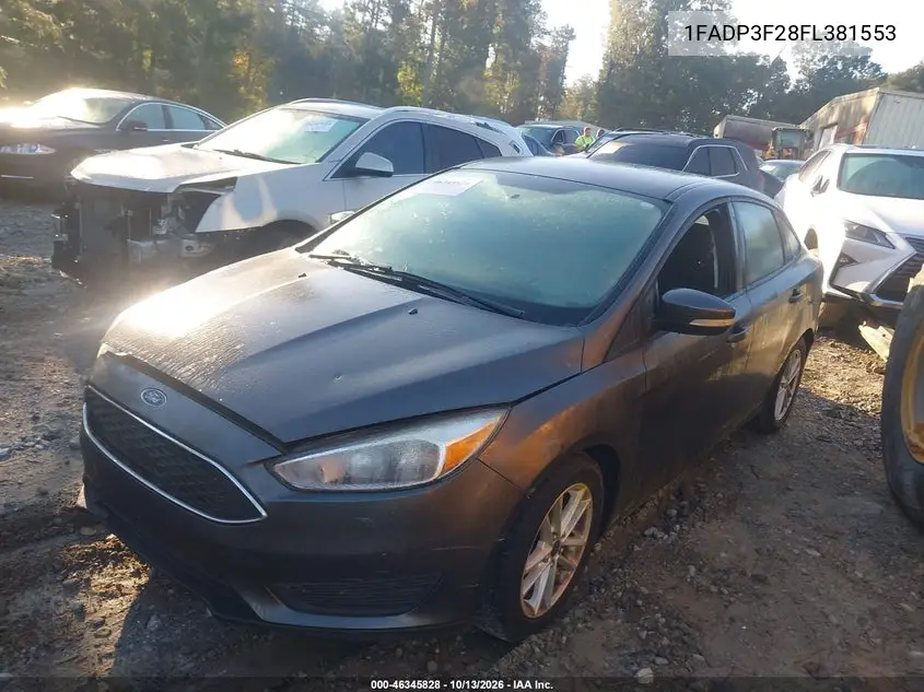 2015 FORD FOCUS VIN 1FADP3F28FL381553 — фото 2
