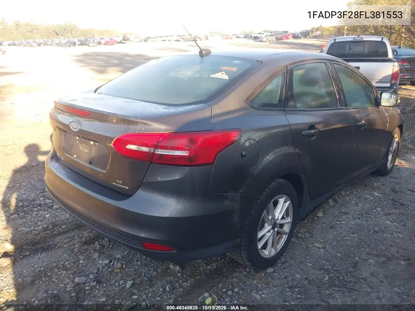 2015 FORD FOCUS VIN 1FADP3F28FL381553 — фото 4