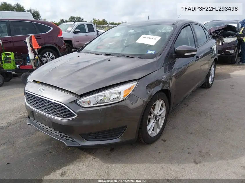 2015 FORD FOCUS VIN 1FADP3F22FL293498 — фото 2