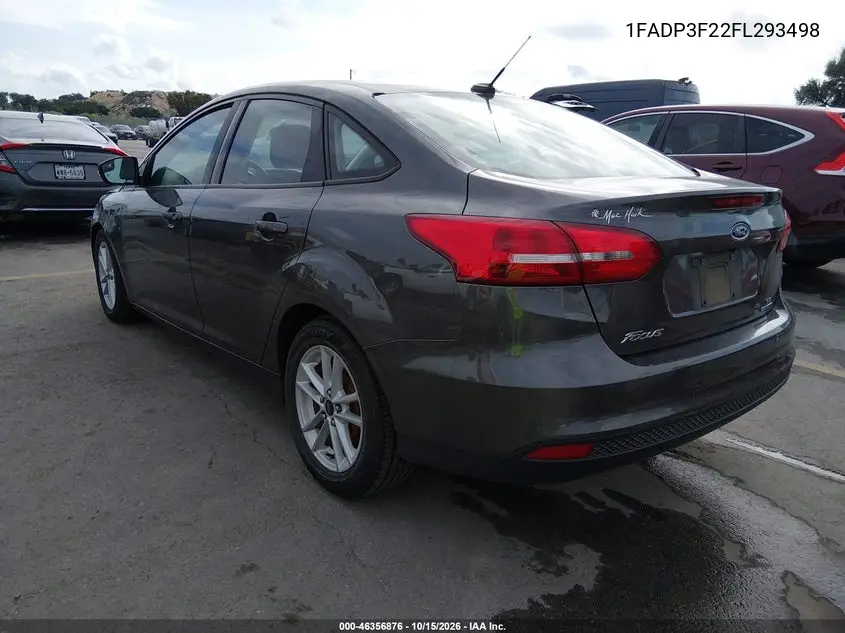 2015 FORD FOCUS VIN 1FADP3F22FL293498 — фото 3
