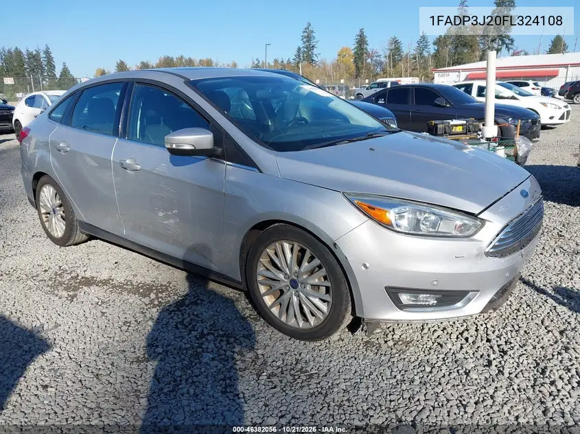 FORD FOCUS 2015, VIN 1FADP3J20FL324108