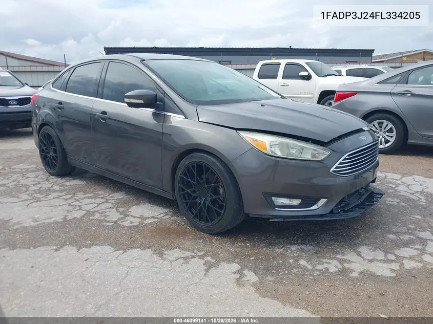 FORD FOCUS 2015, VIN 1FADP3J24FL334205
