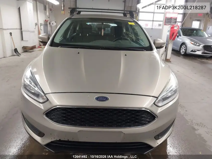 2016 FORD FOCUS VIN 1FADP3K20GL218287 — фото 12