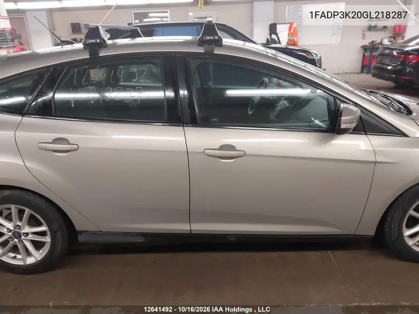 2016 FORD FOCUS VIN 1FADP3K20GL218287 — фото 13