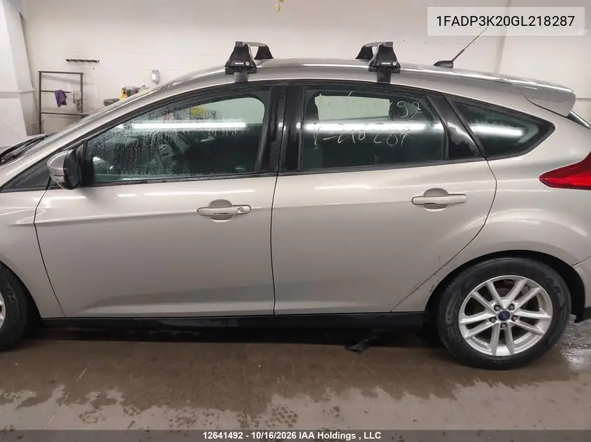2016 FORD FOCUS VIN 1FADP3K20GL218287 — фото 14