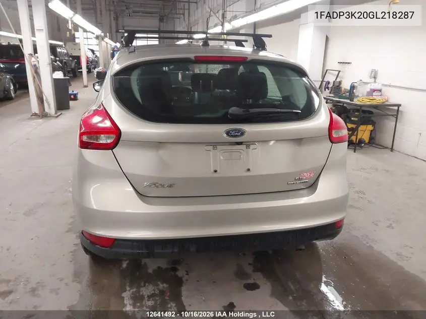 2016 FORD FOCUS VIN 1FADP3K20GL218287 — фото 16