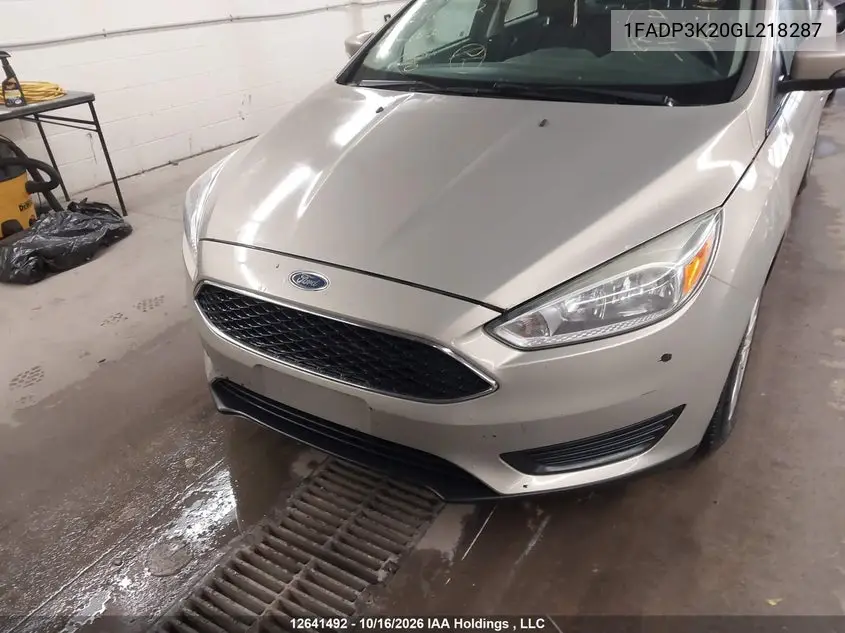 2016 FORD FOCUS VIN 1FADP3K20GL218287 — фото 21