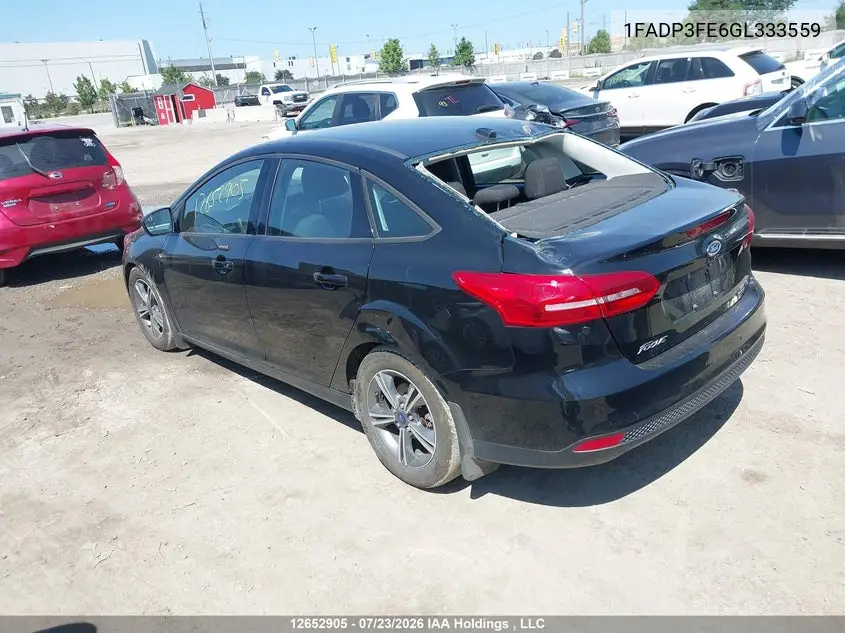 2016 FORD FOCUS VIN 1FADP3FE6GL333559 — фото 3
