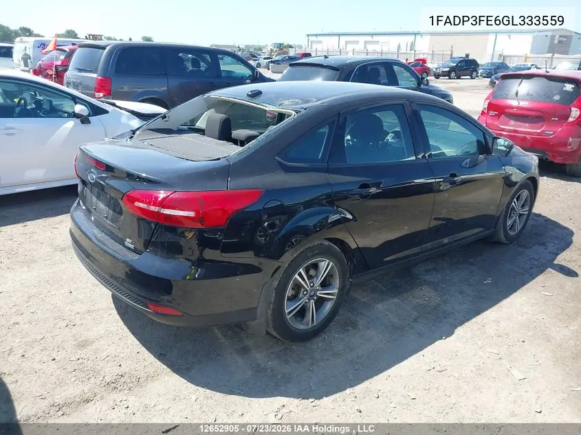 2016 FORD FOCUS VIN 1FADP3FE6GL333559 — фото 4